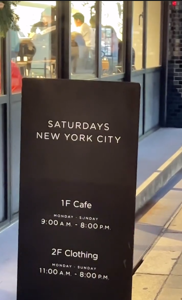 【SATURDAYS NEW YORK CITY OSAKA】